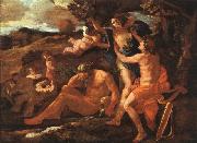 Nicolas Poussin Apollo and Daphne oil painting